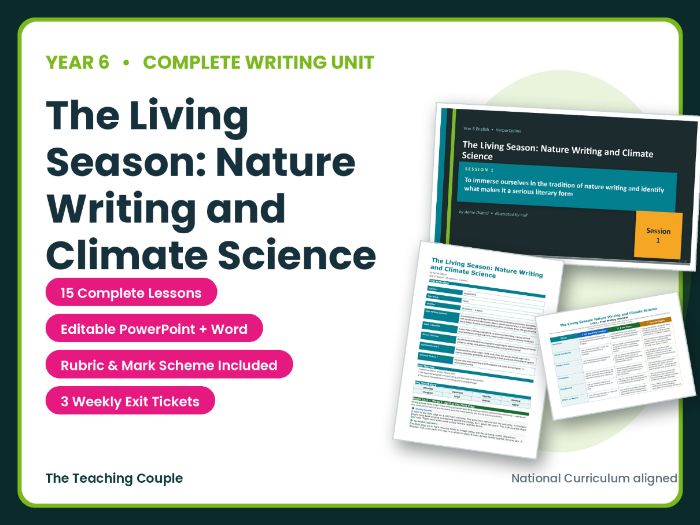 The Living Season: Nature Writing and Climate Science | Year 6 English Unit