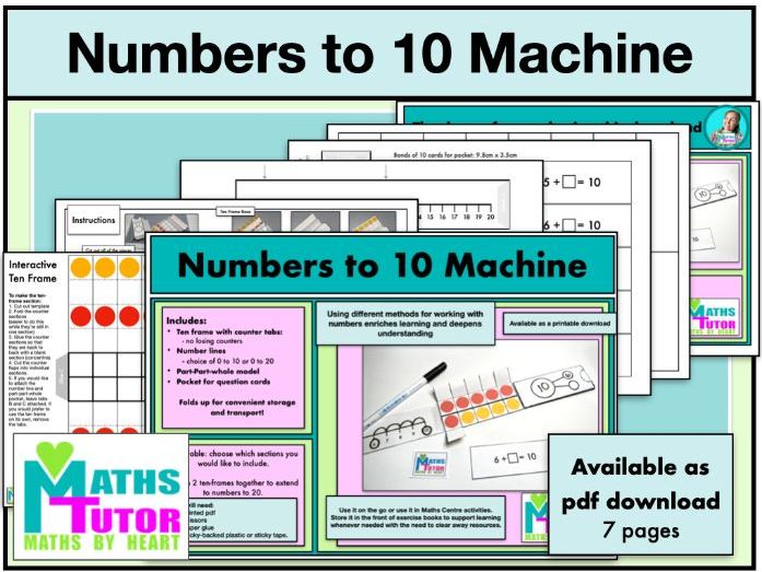 Interactive Ten Frame & Number Line Teaching Resources