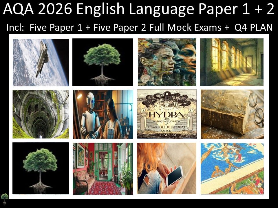 Ten AQA 2026 English Language Paper 1 + 2 Mocks | Q4 Plan