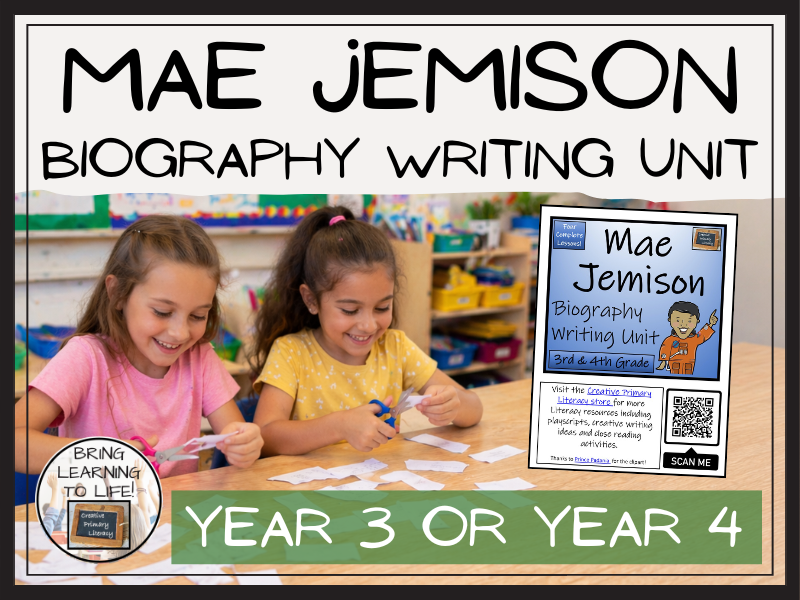 Mae Jemison Biography Writing Unit | Year 3 or Year 4