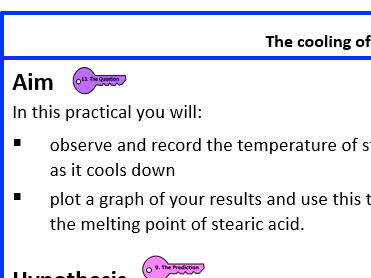 KS3 The cooling of Stearic acid Write-up