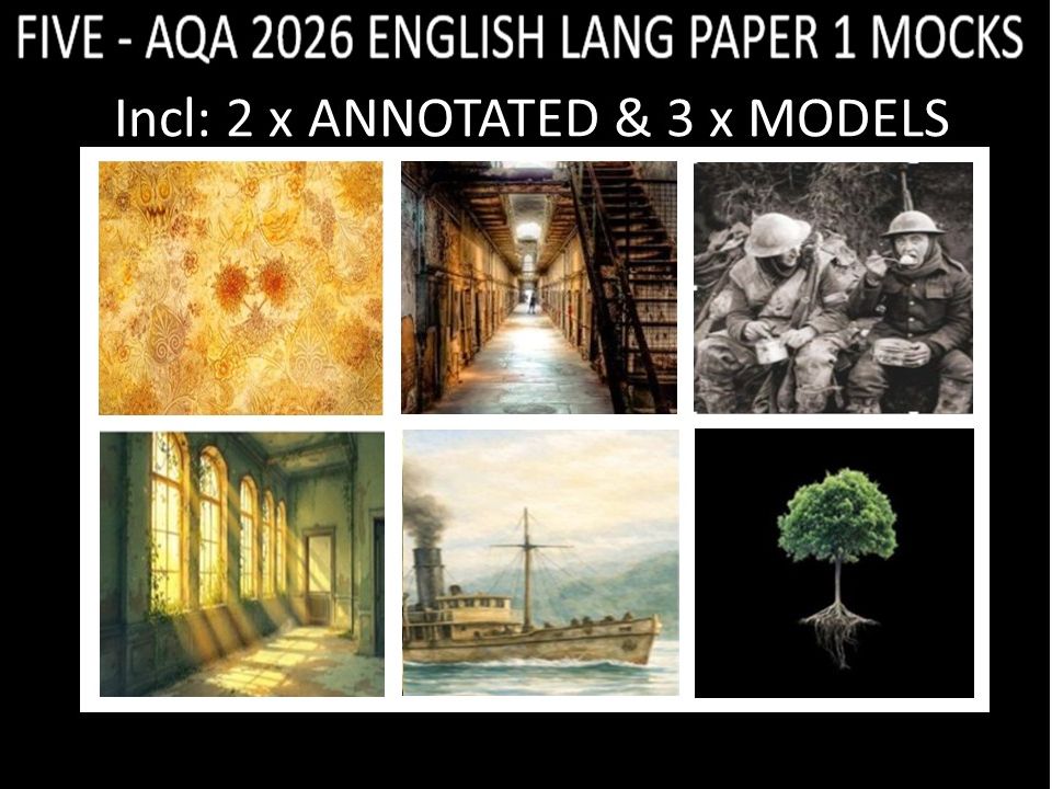 FIVE - AQA PAPER 1 | 2026 FULL MOCKS | ANNOTATED | MODELS