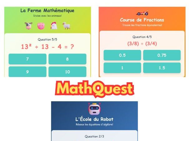 MathQuest - Aventure Éducative