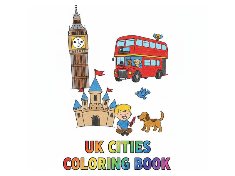 UK Cities Coloring Book