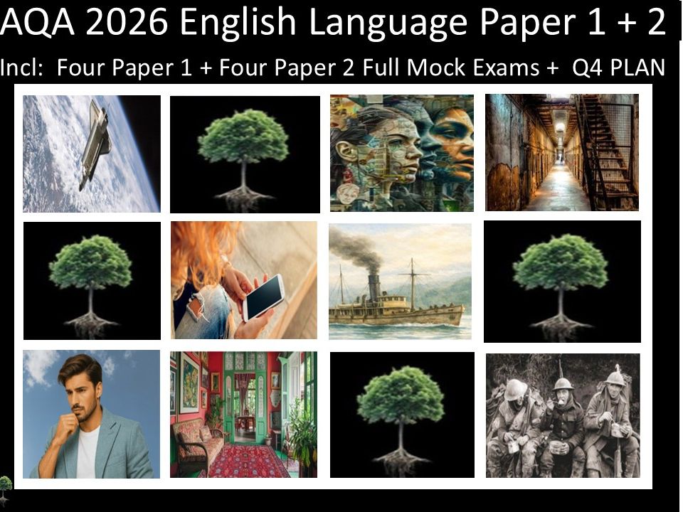 Eight AQA 2026 English Language Paper 1 + 2 Mocks | Q4 Plan