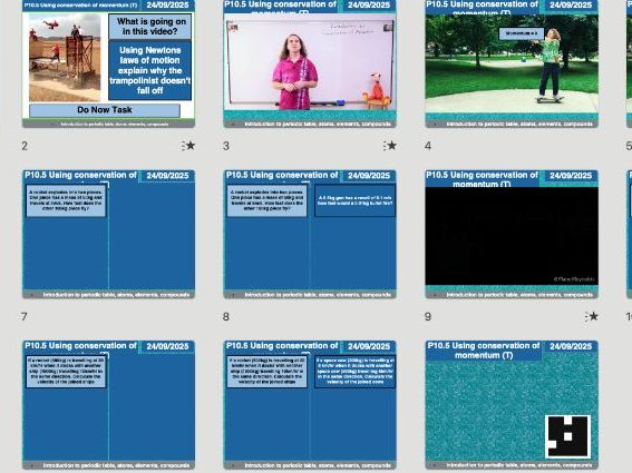 AQA Physics P10.5 – Using Conservation of Momentum (Triple Only, Updated 2025 | Editable Lessons, Wo