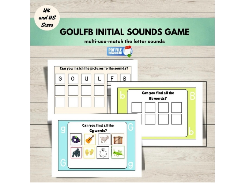 GOULFB Phonics Initial Sounds Game | EYFS Early Years | Reception