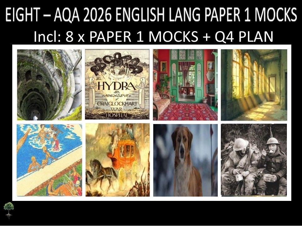 EIGHT - AQA PAPER 1 | 2026 FULL MOCKS | Q4 PLAN