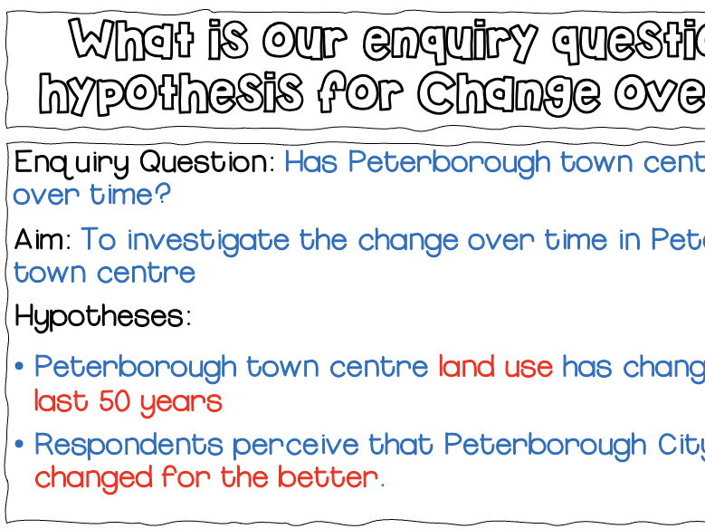 GCSE Fieldwork Change over time Eduqas A Eduqas B 2027