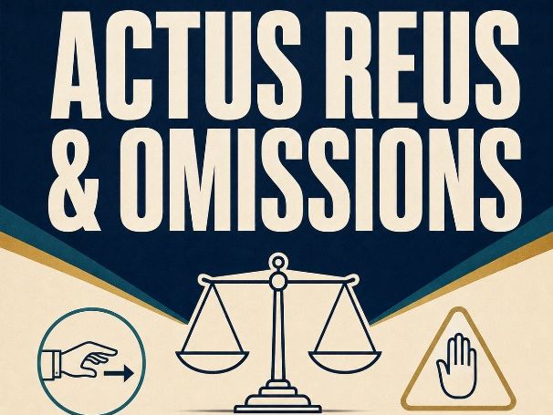 A Level Law (OCR/AQA): Criminal Law - Actus Reus & Omissions (2 Lessons)