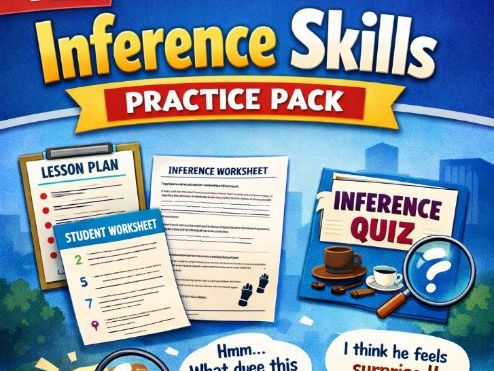 GCSE Inference Skills Masterclass  Complete Lesson Pack (Worksheet + Lesson Plan)