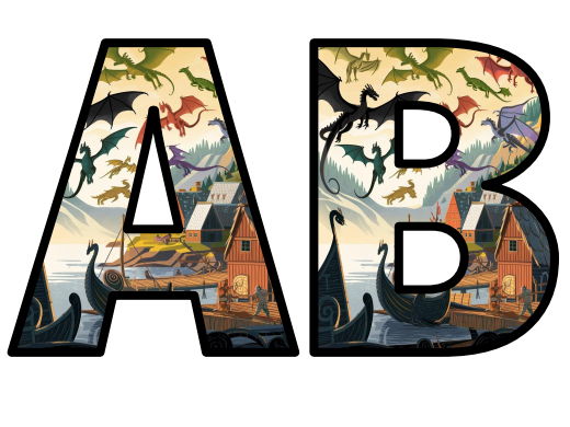 How to Train Your Dragon Dragon-filled Berk sky Lettering Set Display ...