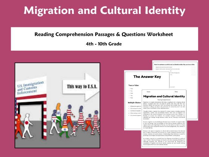 Migration and Cultural Identity: Reading Comprehension Passages ...