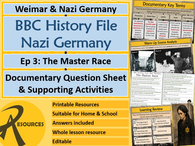 BBC History File - The Master Race - Question & Activity Sheet - Nazi Germany
