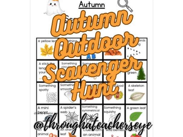 Autumn Outdoor Scavenger Hunt