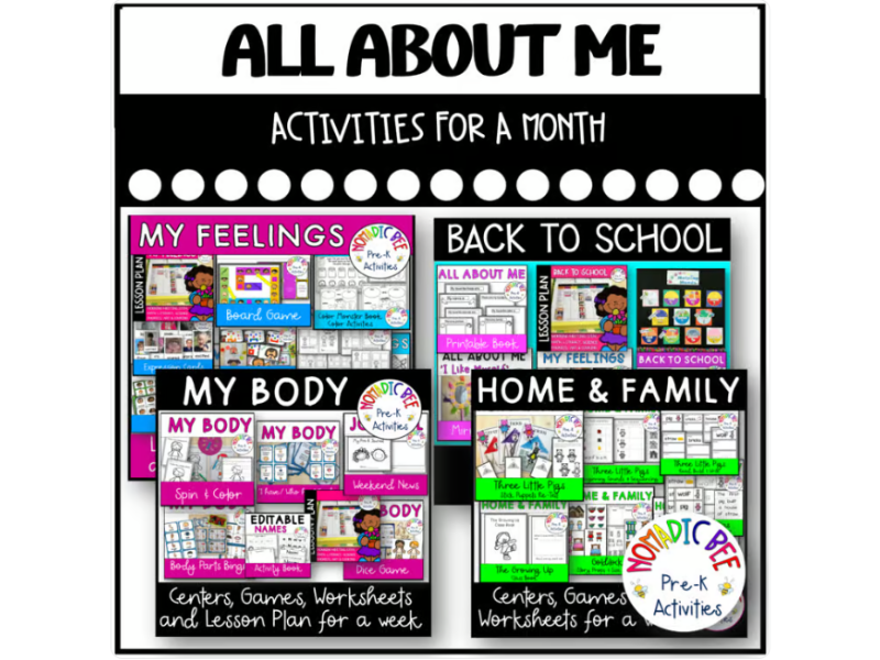 A Theme a Month - All About Me