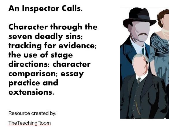 An Inspector Calls: responding to characters