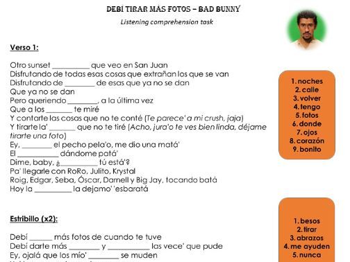 DTMF - Bad Bunny Listening task