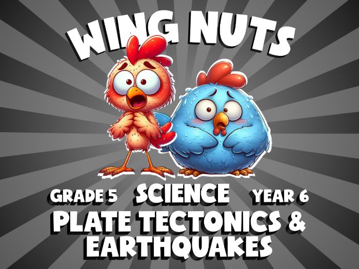 Plate Tectonics & Earthquakes WING NUTS Science Game | No-Prep Year 6 Review Activity