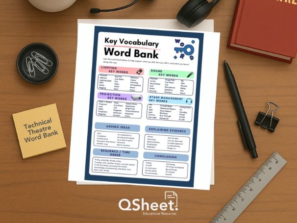 Technical Theatre Word Bank