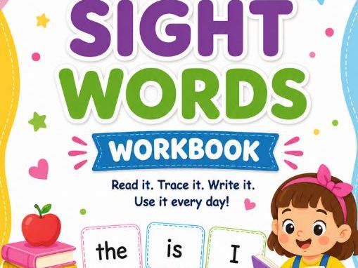 Sight Words Workbook – 25 High-Frequency Words | Reading & Writing Activities