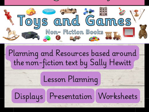 'Toys and Games' Year 1 English Planning and Resources