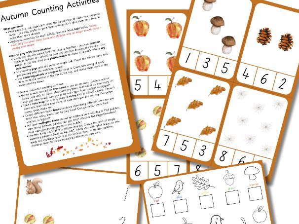 Autumn Counting Activities