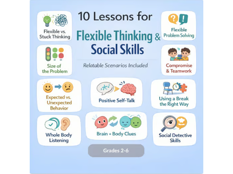 Flexible Thinking & Social Skills Lessons | Executive Functioning | SEL