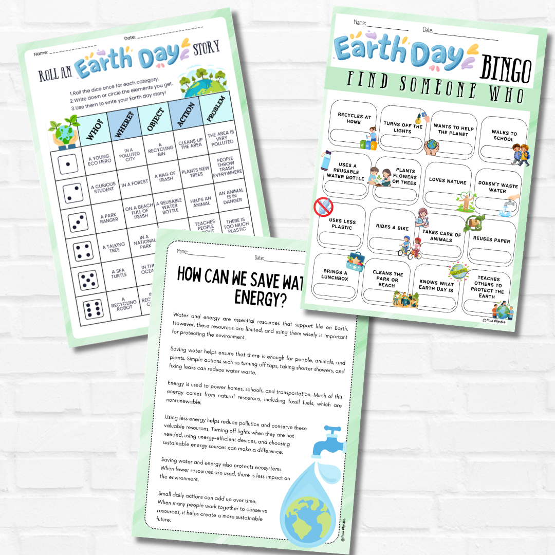 Earth Day Literacy Bundle | Speaking, Listening, Reading & Writing Activities | ESL / EAL Primary