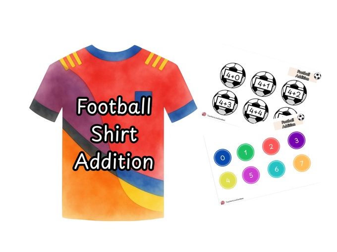 Football Shirt Addition to Ten (Not crossing the tens boundary)