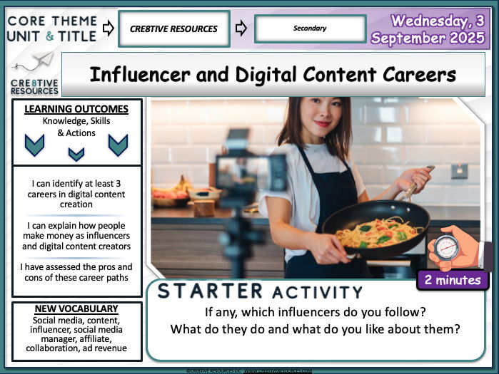 Influencer and Digital Content Careers