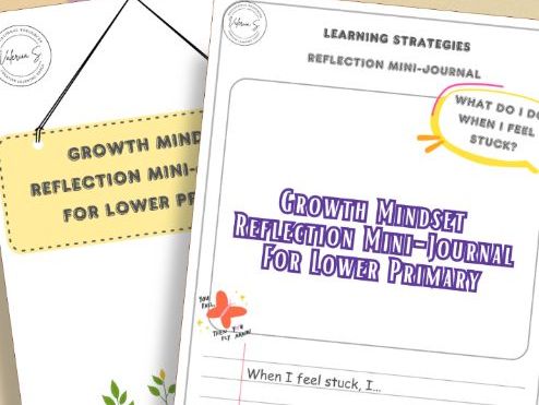 Growth Mindset Reflection Mini-Journal for Lower Primary