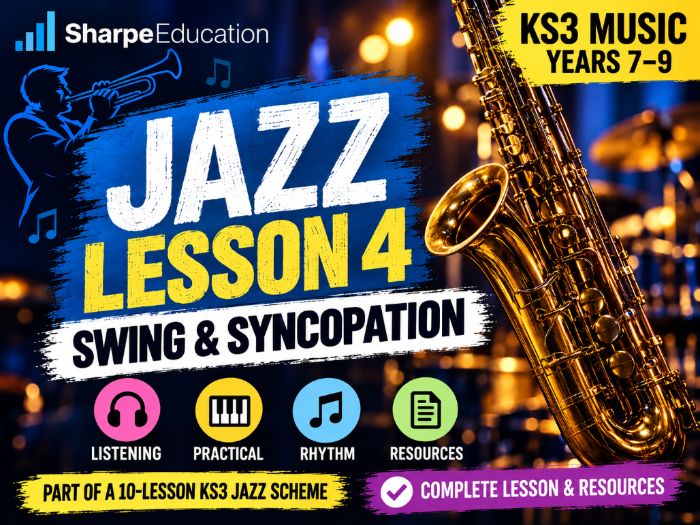 Jazz Lesson 4 | Swing & Syncopation | KS3 Music Practical, Listening & Composition