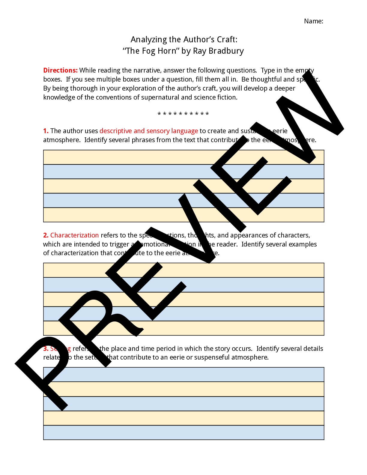 Creative Writing - Science Fiction Unit Plan & Materials | Teaching