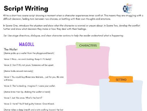 Script Writing Activity - Conflict