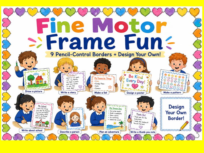 Fine Motor Frame Fun for Children
