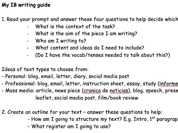 IB Spanish B Writing Guide: Paper 2 Structure, Tips & Practice