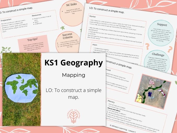 KS1 Geography Outdoor Lesson - Construct a Simple Map