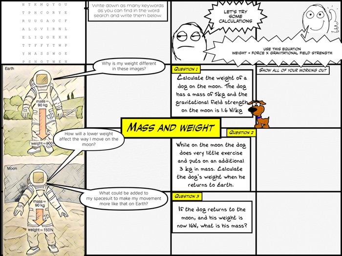 Mass and Weight differentiated activity