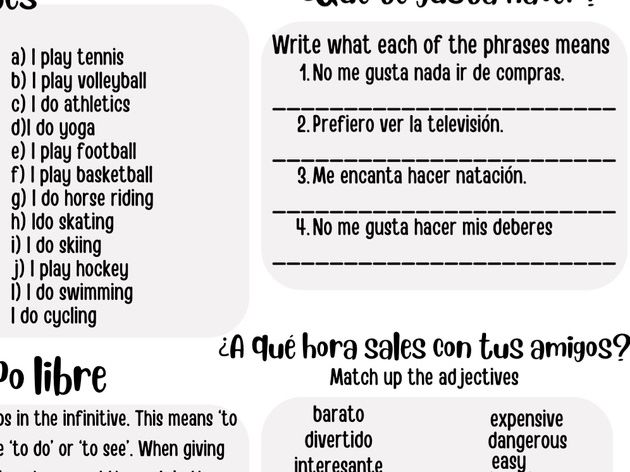 Los deportes revision