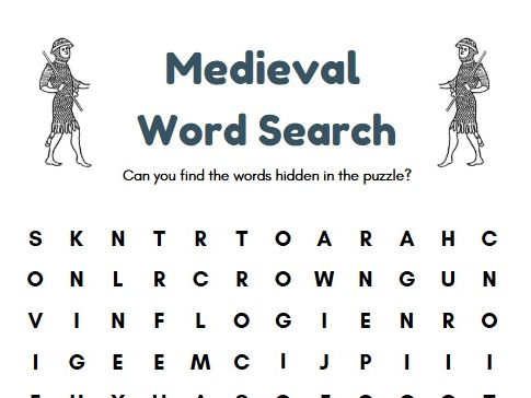 Medieval wordsearch
