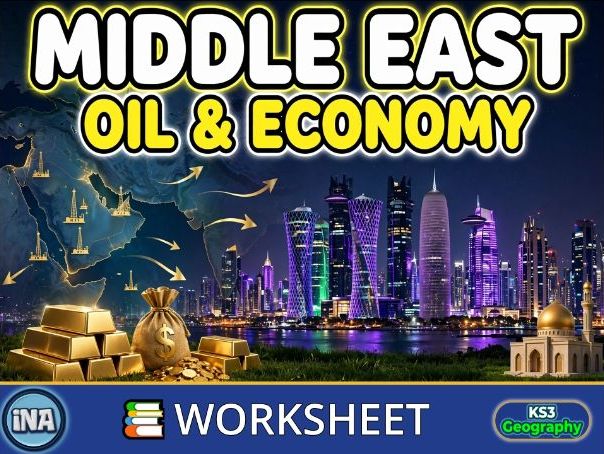 Natural Resources and the Economy in the Middle East - KS3 Geography Worksheet