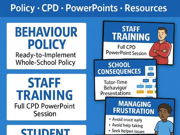 Whole-School Behaviour Management Mega Pack Policy • Staff CPD • Student PowerPoints • Worksheets •