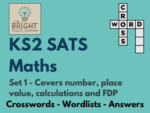 KS2 SATS - Maths - Set 1 - 24 crossword puzzles