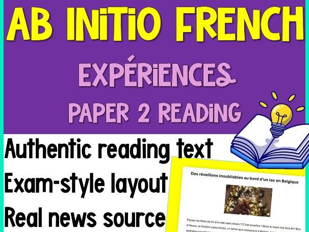 IB French Ab Initio Reading: Expériences - Holidays | Reading | Exam Prep