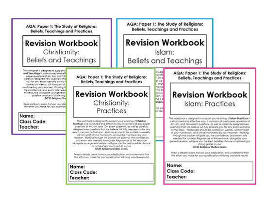 Workbook Bundle - Christianity and Islam AQA Paper 1