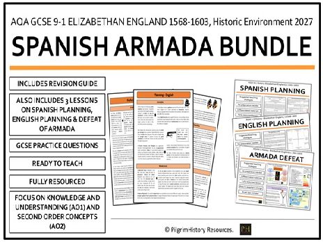 AQA GCSE Elizabethan England: Spanish Armada Bundle | Historic Environment 2027 | Lessons, Revision & Exam Practice