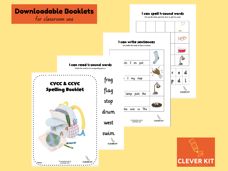 CVCC CCVC Spelling Booklet