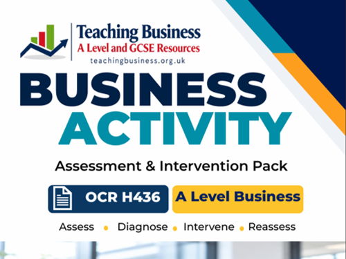 OCR H436 Business Activity Assessment and Intervention Pack