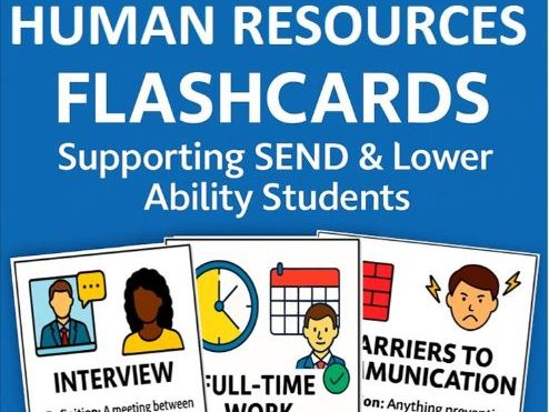 SEND Materials - Human Resources Key Terms Flashcards